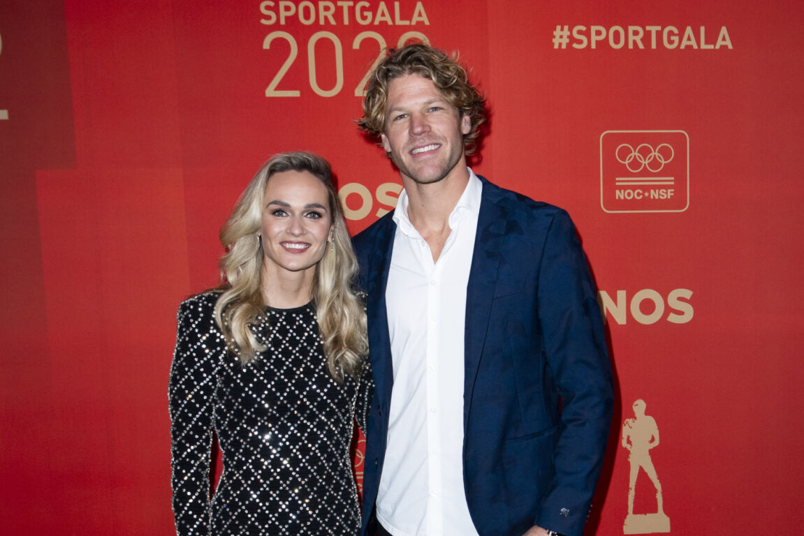 Irene Schouten met haar partner Dirkjan Mak