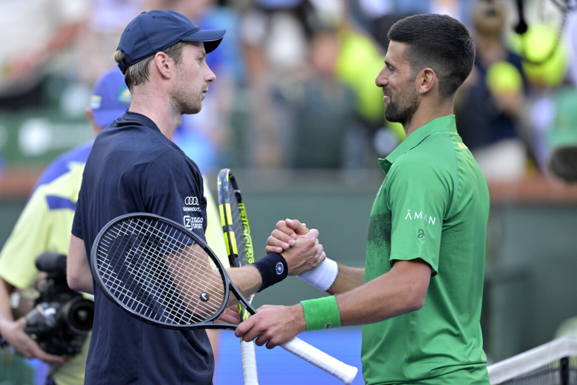 Van de Zandschulp en Djokovic