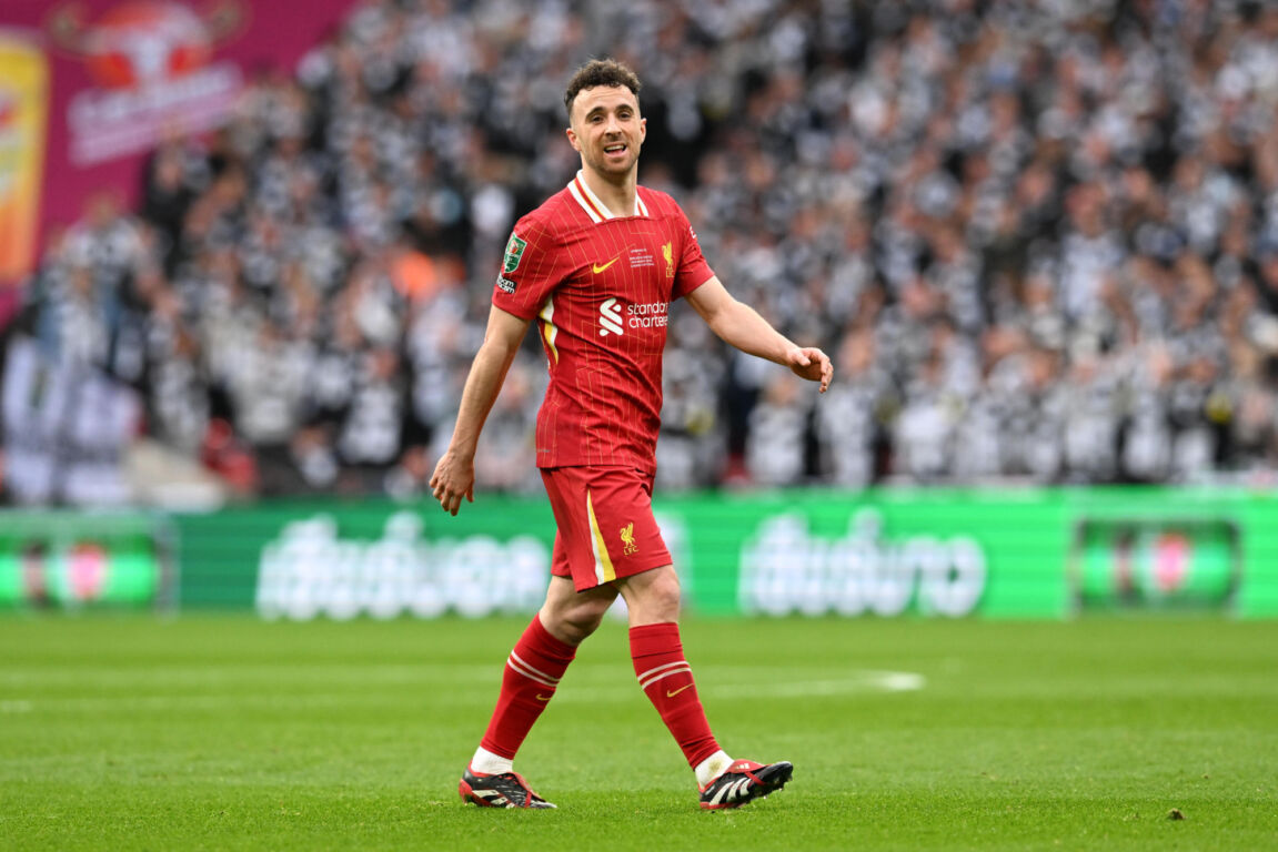 Diogo Jota in het shirt van Liverpool FC