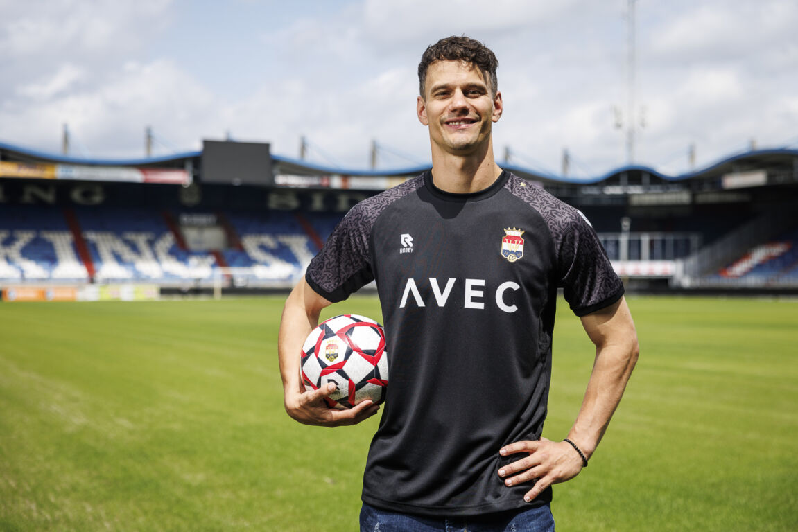 Wouter van der Steen in het shirt van Willem II