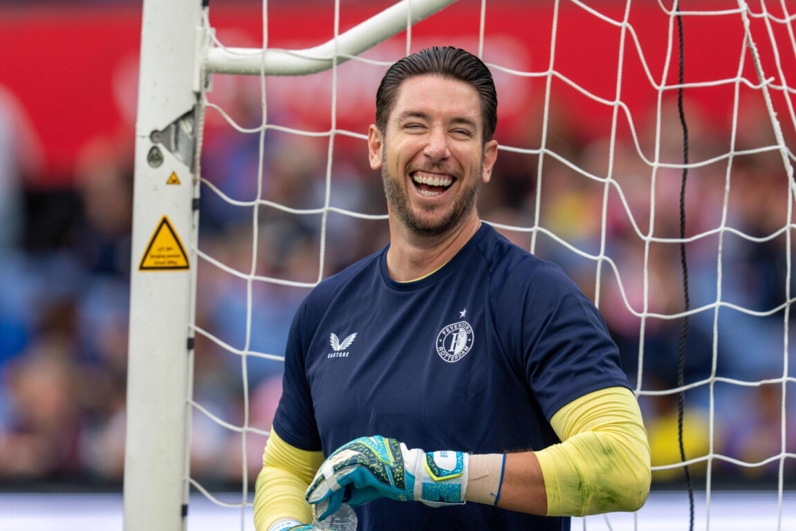 Brad Jones in het shirt van Feyenoord