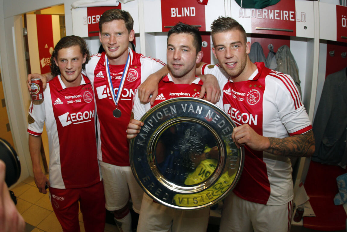 Mats Rits, Jan Vertonghen, Theo Janssen en Toby Alderweireld