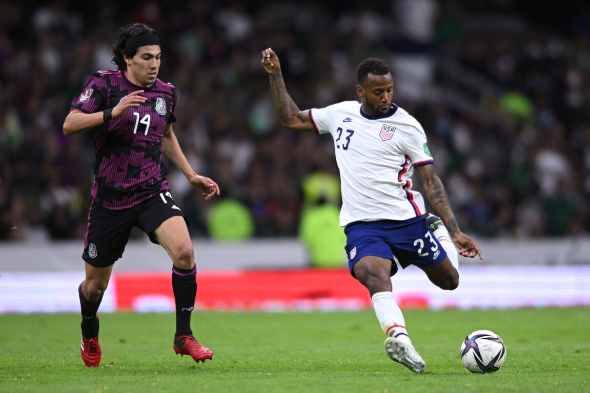 Erick Gutierrez met Mexico tegen de Verenigde Staten