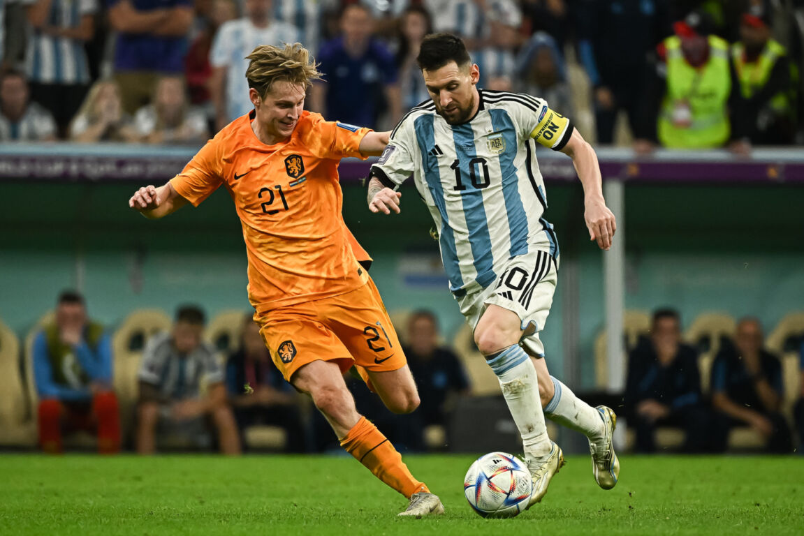 Frenkie de Jong en Lionel Messi