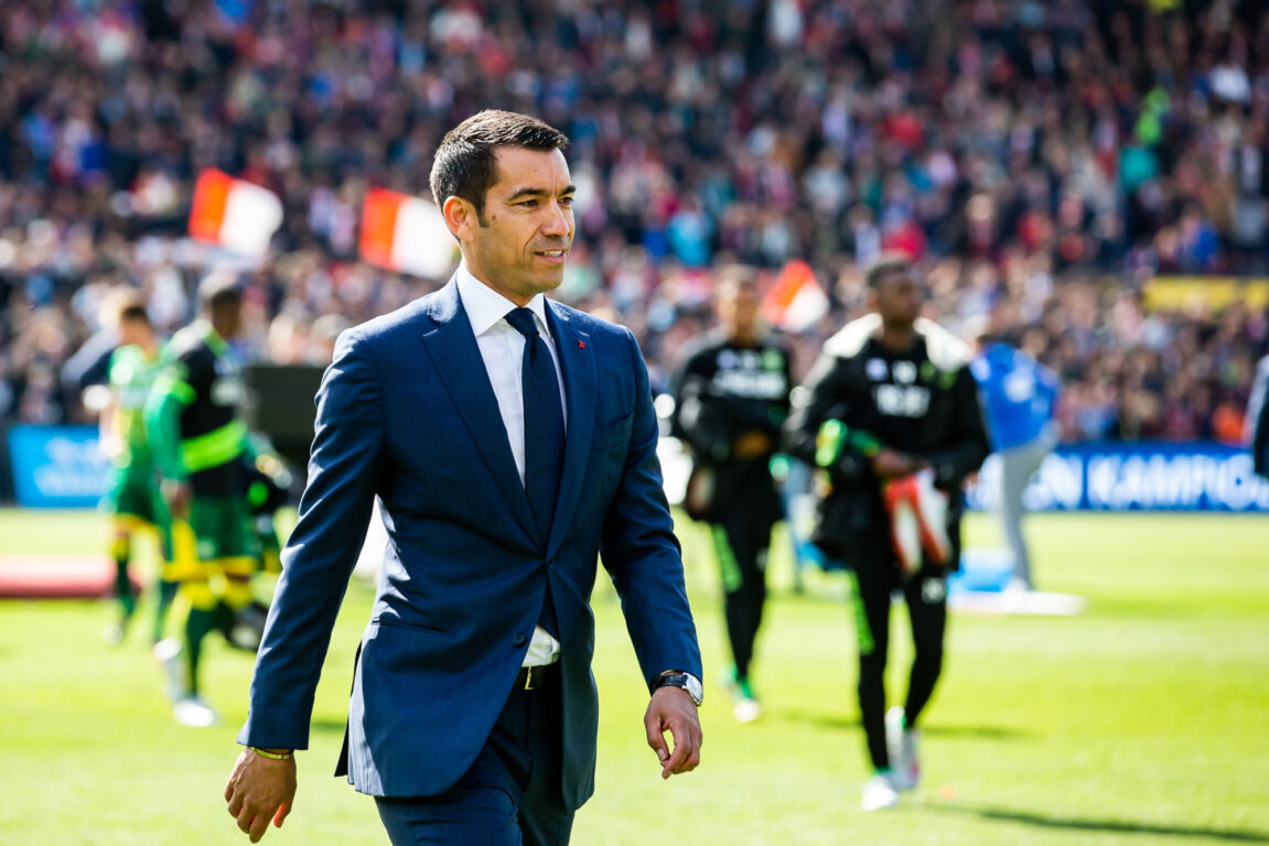 Giovanni van Bronckhorst na zijn laatste wedstrijd bij Feyenoord