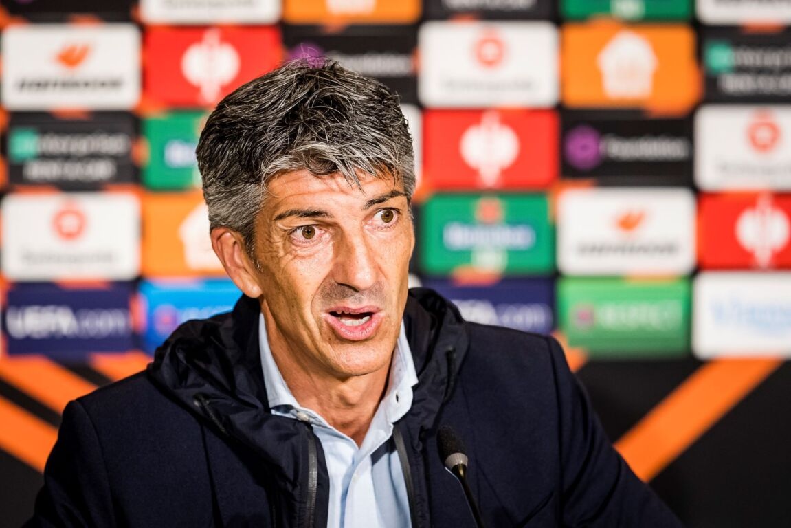 Imanol Alguacil op de persconferentie