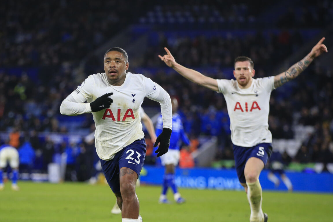 Steven Bergwijn na zijn goals tegen Leicester City