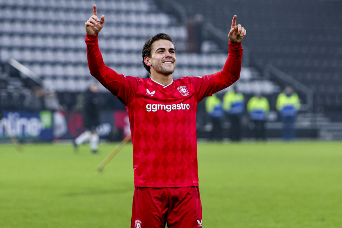 Bart van Rooij na de zege op Heracles Almelo