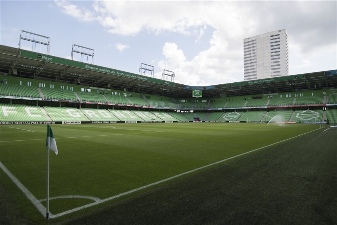 Overzicht van het FC Groningen-stadion