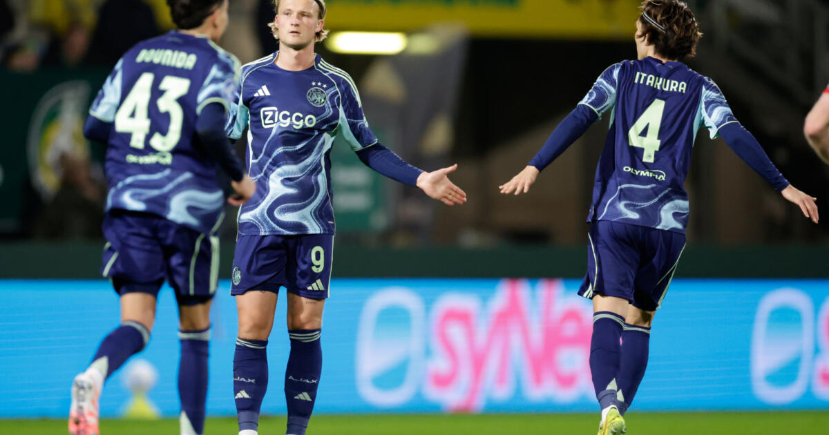 Ajax verslaat Fortuna Sittard in bijzonder duel met rode kaarten