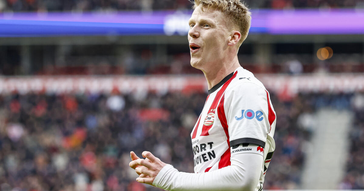 Jerdy Schouten leider bij PSV: 
