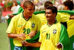 Ronaldo en Romário op het WK van 1994 in Brazilië