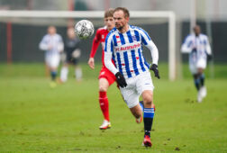 Siem de Jong tijdens de oefenwedstrijd tegen FC Twente