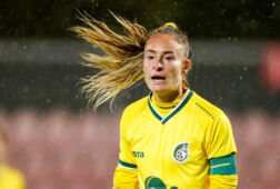 Tessa Wullaert in actie namens Fortuna Sittard