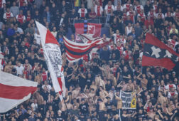 Ajax-supporters in de Johan Cruijff ArenA