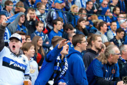 Club fans vieren Club Brugge Gent