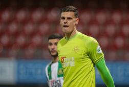 Jan Hoekstra in actie voor FC Groningen