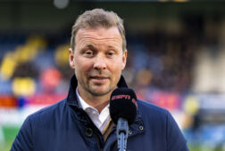 Rick Kruys voor de camera van ESPN