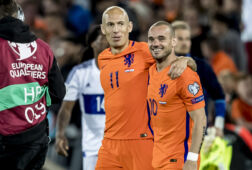 Arjen Robben en Wesley Sneijder