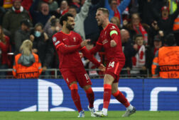 Blijdschap bij Jordan Henderson na de 1-0