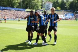 Club Brugge viert de 0-2 tegen Union Sint-Gillis