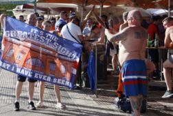 Rangers fans in Sevilla