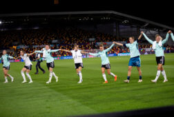 Duitsland viert het behalen van de halve finale op het EK