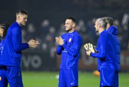 De drie keepers van Oranje: Remko Pasveer, Justin Bijlow en Andries Noppert