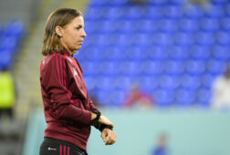 Stéphanie Frappart op het WK in Qatar