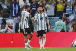 Lionel Messi en Rodrigo de Paul