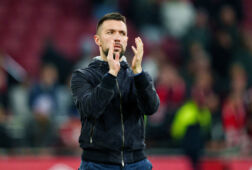 Francesco Farioli in de Johan Cruijff Arena