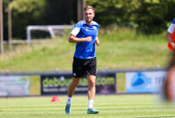 Dylan Vente op de training van SC Heerenveen