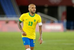 Dani Alves was deze zomer met Brazilië actief op de Olympische Spelen.