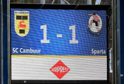 De eindstand van SC Cambuur tegen Sparta Rotterdam