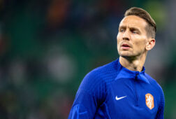 Luuk de Jong met het Nederlands elftal in Qatar