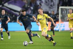 Lisandro Magallan in actie namens Anderlecht