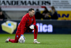 Erwin Mulder tijdens de warming-up