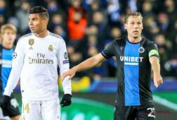 Ruud Vormer met Club Brugge tegen Real Madrid