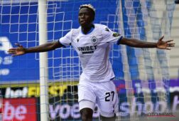 Youssouph Badji scoort voor Club Brugge tegen Genk