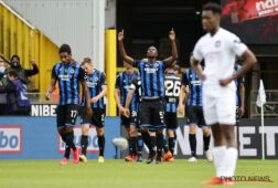 Club Brugge viert een treffer tegen Anderlecht