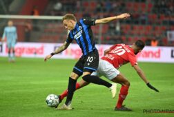 Noa Lang namens Club Brugge tegen Standard