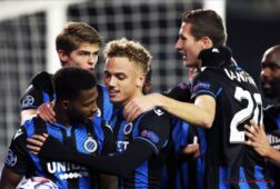 Club Brugge viert een treffer tegen Zenit