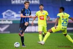 De Ketelaere namens Club Brugge in actie tegen Gent|De Ketelaere schiet Club op Lazio net niet naar de 1/8 finales van de Champions League|Charles de Ketelaere