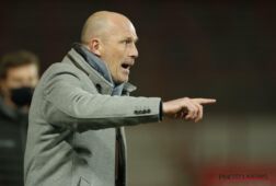 Philippe Clement coacht Club Brugge tegen KV Kortrijk
