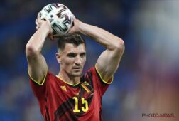 Thomas Meunier in actie namens de Rode Duivels