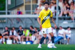 Rio Hillen tijdens een oefenduel