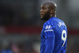 Romelu Lukaku in het shirt van Chelsea