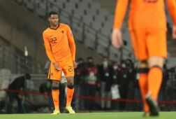 Denzel Dumfries bij het Nederlands elftal