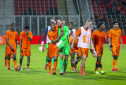 Fabian de Keijzer na zijn debuut voor Jong Oranje, eerder dit seizoen