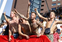 FC Utrecht-fans in de Galgenwaard